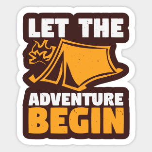 Let The Adventure Begin Sticker